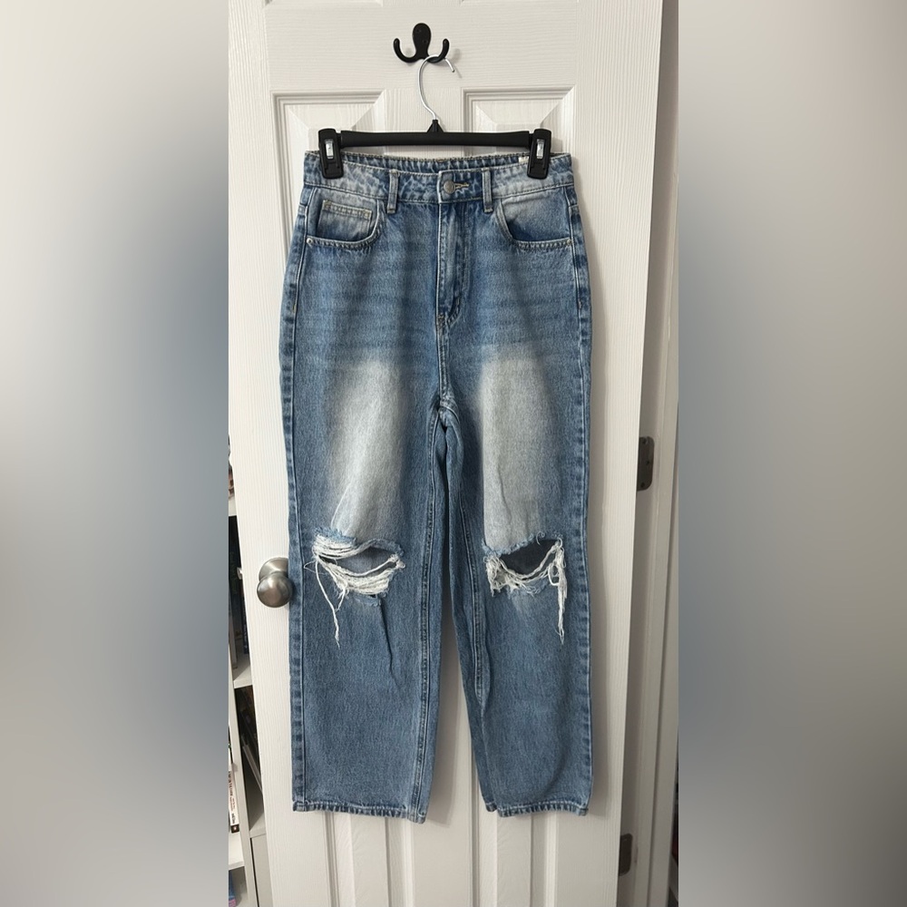 SHEIN Light Blue Denim Jeans